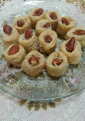 A picture of Kunafa Rings.