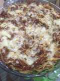 Meaty Baked Spaghetti
