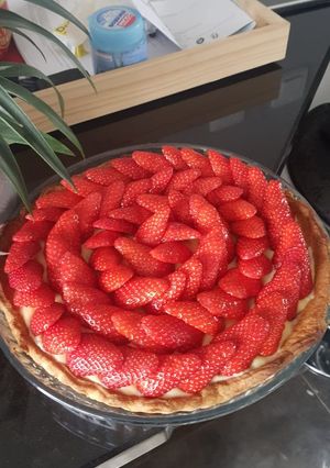 Une photo de Tarte au fraise
