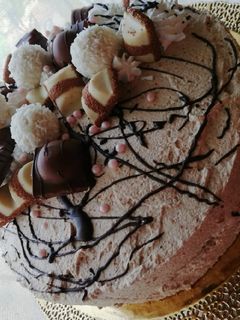 Mogyoróhabos torta recept fotója