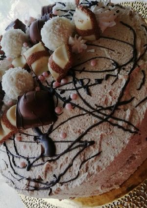 Mogyoróhabos torta recept fotója