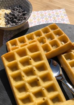 Une photo de Gaufres croustillantes vegan