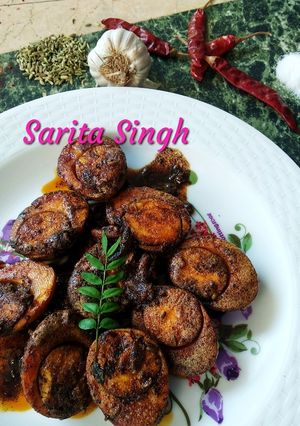 A picture of Malabar Style Egg Masala Fry.