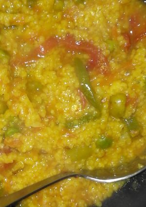 A picture of Vegetables oats.