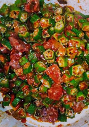 A picture of Fried okra.