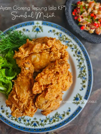 Langkah Mudah untuk Membikin Resep Ayam Goreng Kripsi (ala KF*) Sambal Matah yang Bikin Ngiler Anti Ribet, Bisa Manjain Lidah