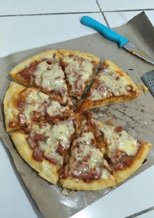 Foto resep Pizza ala rumahan tanpa oven