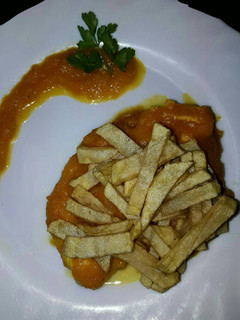 Una foto de Filetes de pollo en salsa naranja