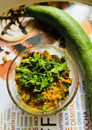 A picture of Gilka ki Sabji (Spicy Chatpati Lunch time sabji with roti or jowar bhakari).