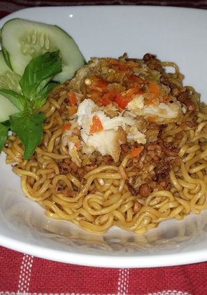 Foto resep Mie Goreng Ayam Geprek