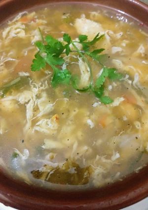 A picture of Healthy Vegetables Chicken Soup.