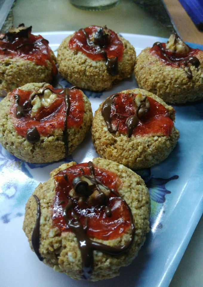 Una foto de Pepas integrales de mermelada de frutilla 🍓