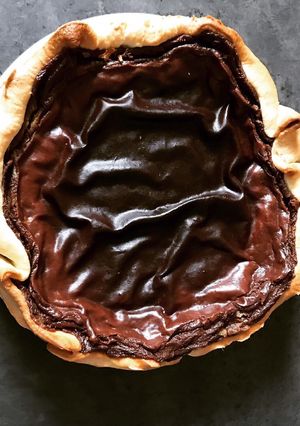 Une photo de Flan pâtissier au chocolat