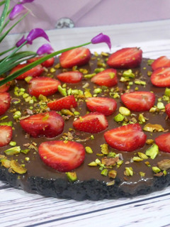 Epres-csokoládés tart recept fotója