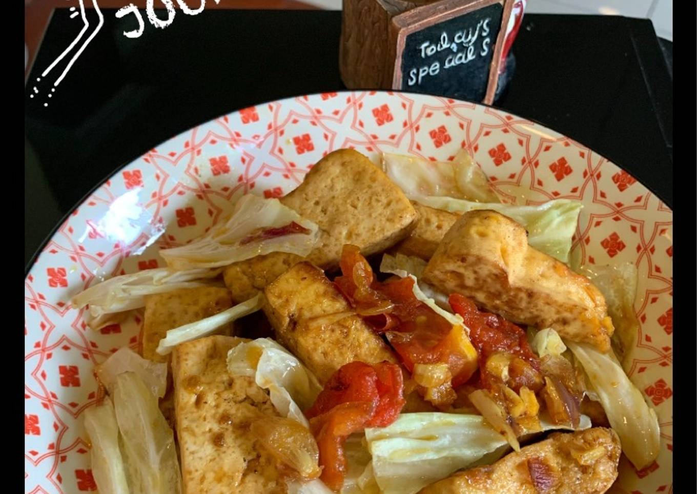 Tumis tahu kol