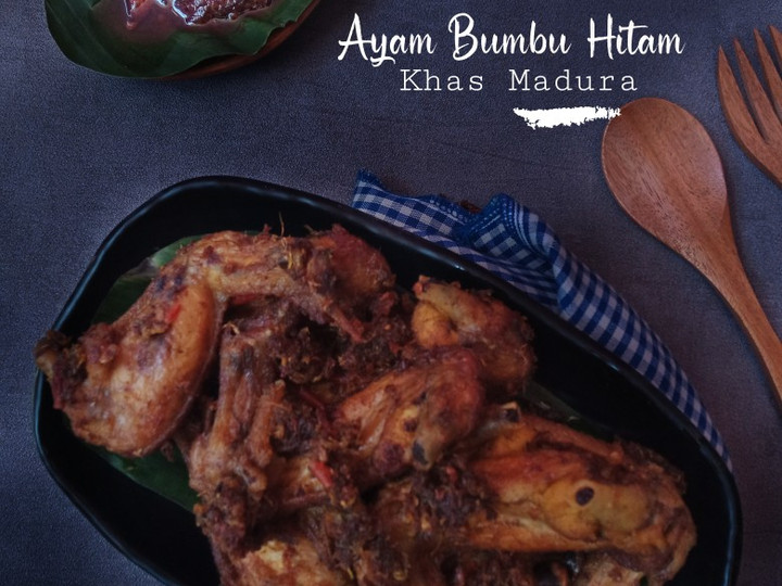 Anti Ribet, Membuat Ayam bumbu hitam khas madura Simpel