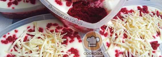 Kek Red Velvet Cheese Leleh