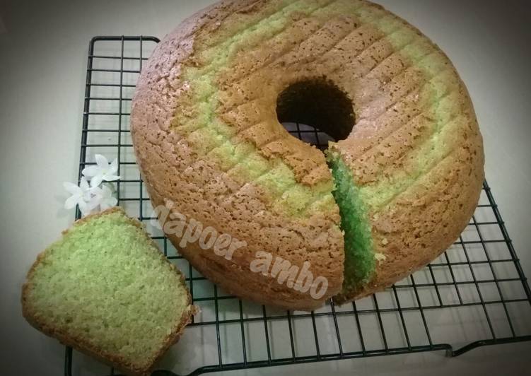 Cara Gampang Membuat Cake Tape Ketan Hijau, Bikin Ngiler