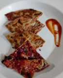 Red cabbage paratha