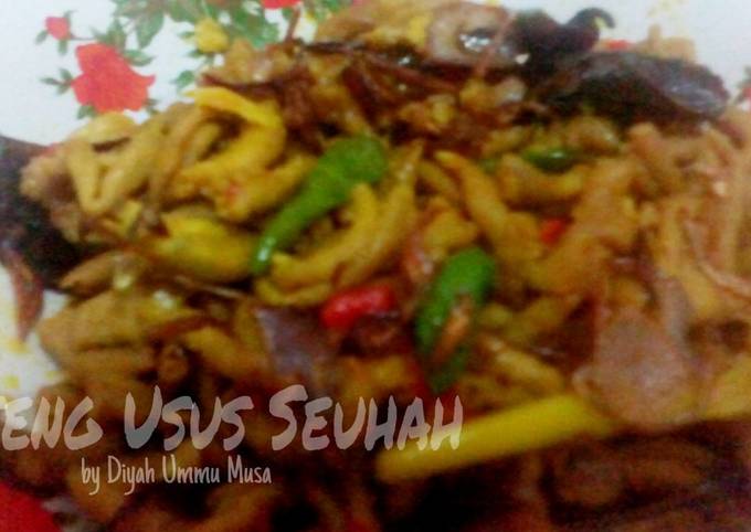 Bagaimana Membuat Oseng Usus Ayam Seuhah | Oseng Usus Mercon, Menggugah Selera
