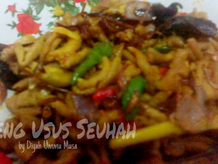 Bagaimana Membuat Oseng Usus Ayam Seuhah | Oseng Usus Mercon, Menggugah Selera