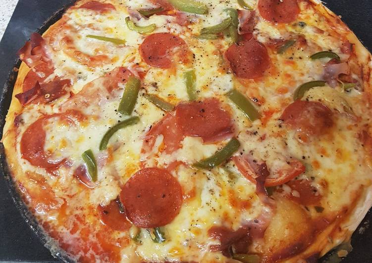 Step-by-Step Guide to Prepare Super Quick Homemade My Over Loaded Pizza 😘