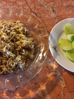 عکسی از دستور رشته پلو با مرغ