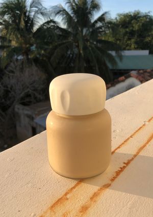 Hình của món Sữa khoai lang hạt sen óc chó.