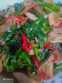 Foto resep Tumis kangkung bakso