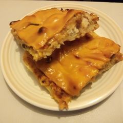 A picture of Chicken pizza homemade.