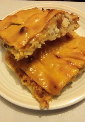 A picture of Chicken pizza homemade.