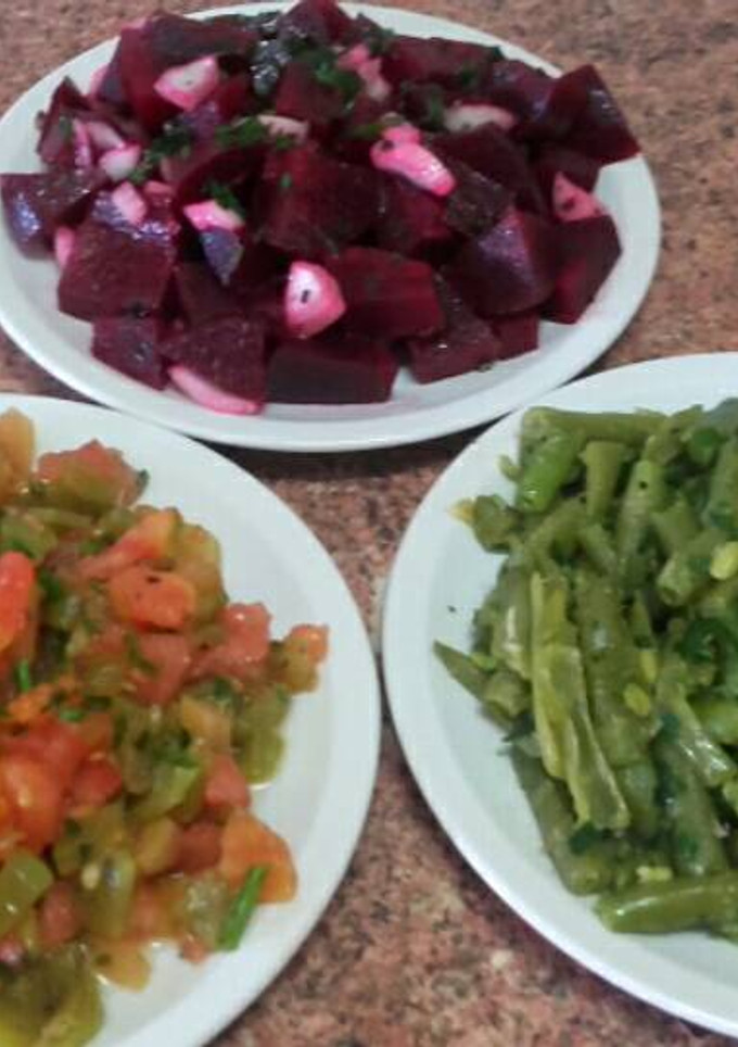 Una foto de Ensaladas marroquíes nutritivas /comida de Marruecos