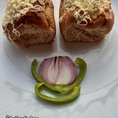 A picture of Baked  Bhaji Bun.