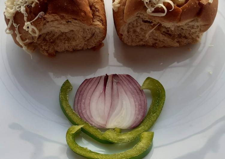 Recipe of Award-winning Baked  Bhaji Bun