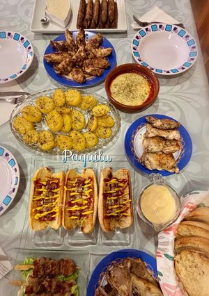Una foto de 🍢Parrillada con sartén grill-asador🍢