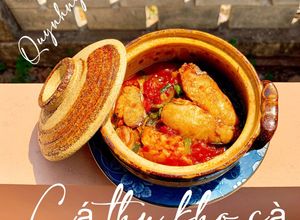 Hình của món Cá thu kho cà.