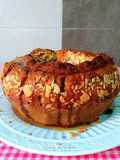 Bizcocho crocante con glaseado de clementinas y almendras