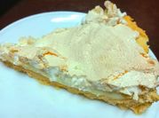 Una foto de relleno de pie de limón