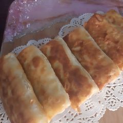 Chicken veggie Crepe Rolls A picture of Chicken veggie Crepe Rolls.