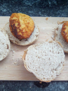 Una foto de Hamburguesas de arroz y lentejas rojas