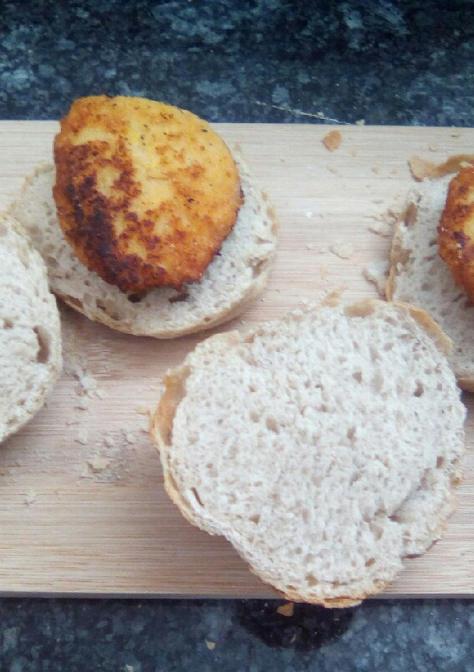 Una foto de Hamburguesas de arroz y lentejas rojas