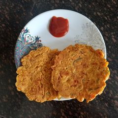A picture of Onion and capsicum Chilla.