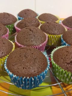 Una foto de Magdalenas de chocolate y Naranja