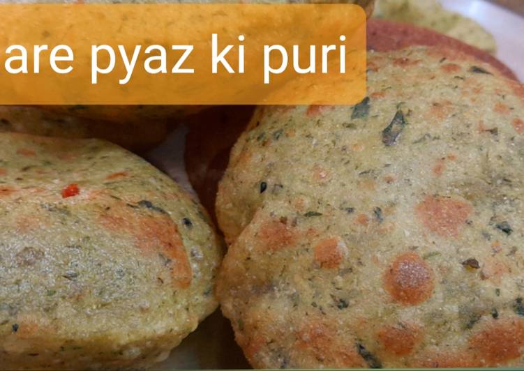 How to Make Ultimate Hare pyaz ki puri