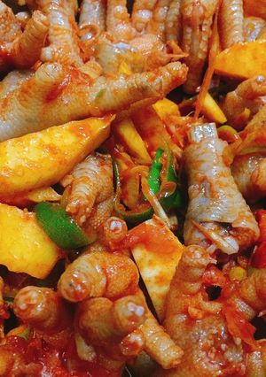 Hình của món Chân Gà Sốt Thái.