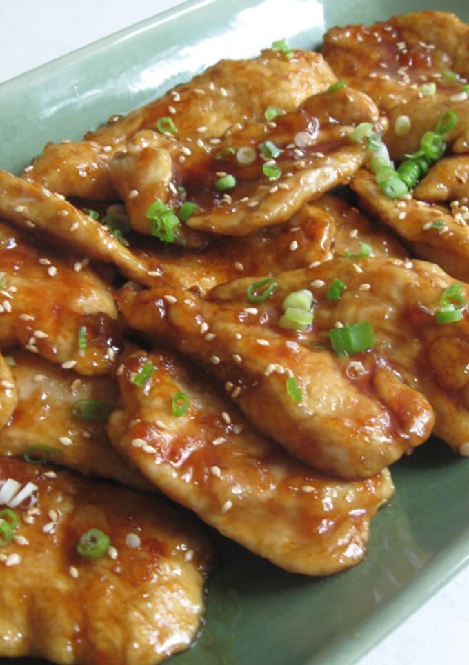 A picture of Sweet & Sour Juicy Chicken Breasts.