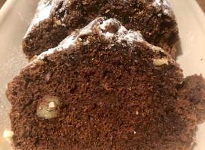 Una foto de Budín de chocolate y nueces