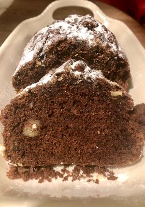 Una foto de Budín de chocolate y nueces