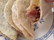 Una foto de quesadilla de espinaca