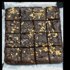Eggless Walnut Chocolate Brownie A picture of Eggless Walnut Chocolate Brownie.